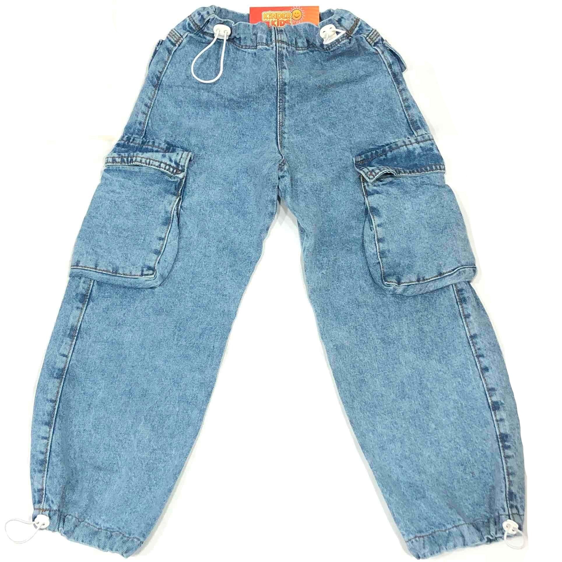 Jean Cargo c/cintura y puño ajustable rígido de Jeans
