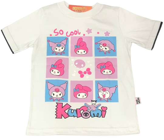 Remera KUROMI / MY MELODY COOL brilla en la oscuridad de algodón