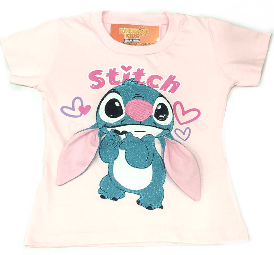 Remera STITCH CON OREJA de algodón