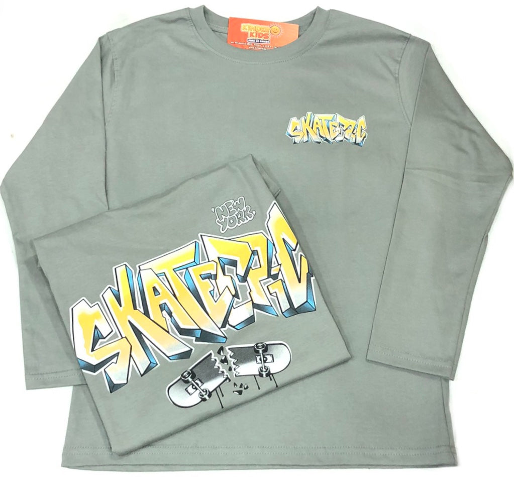 Remera SKATEEPIC doble estampa de algodón