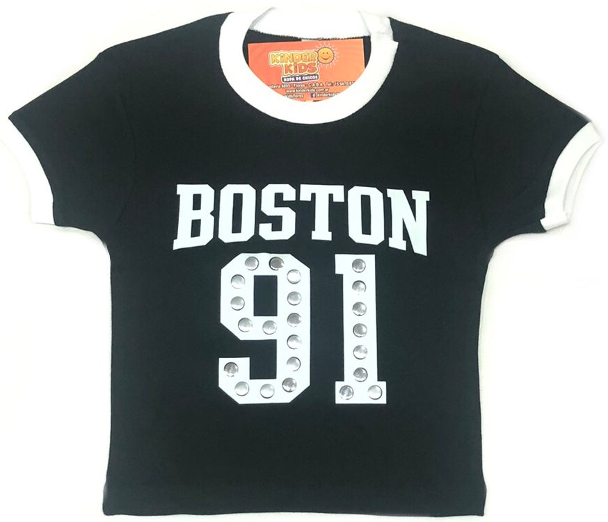 Remera pupera BOSTON TACHAS de algodón