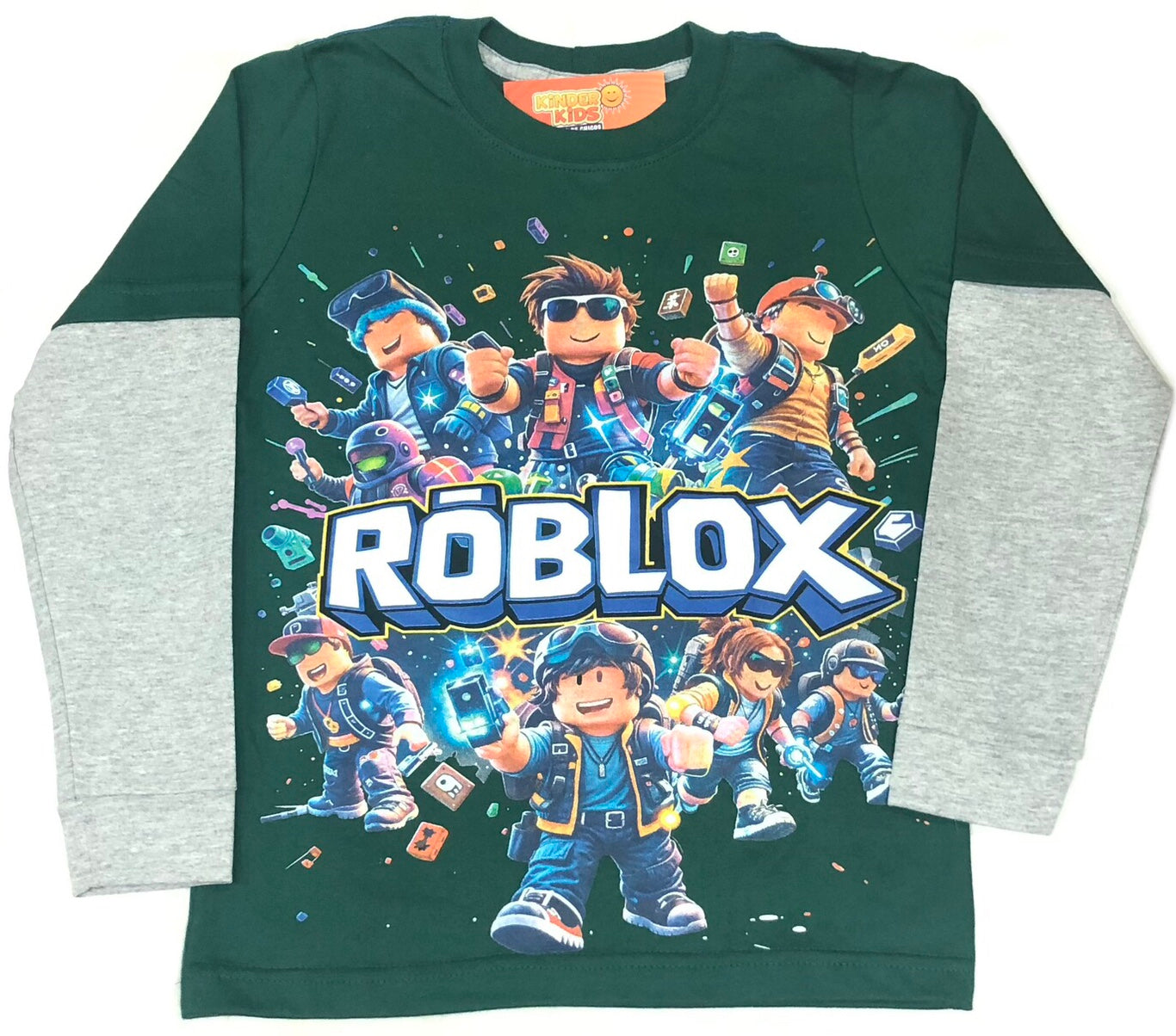 Remera ROBLOX TODOS brilla en la oscuridad de algodón