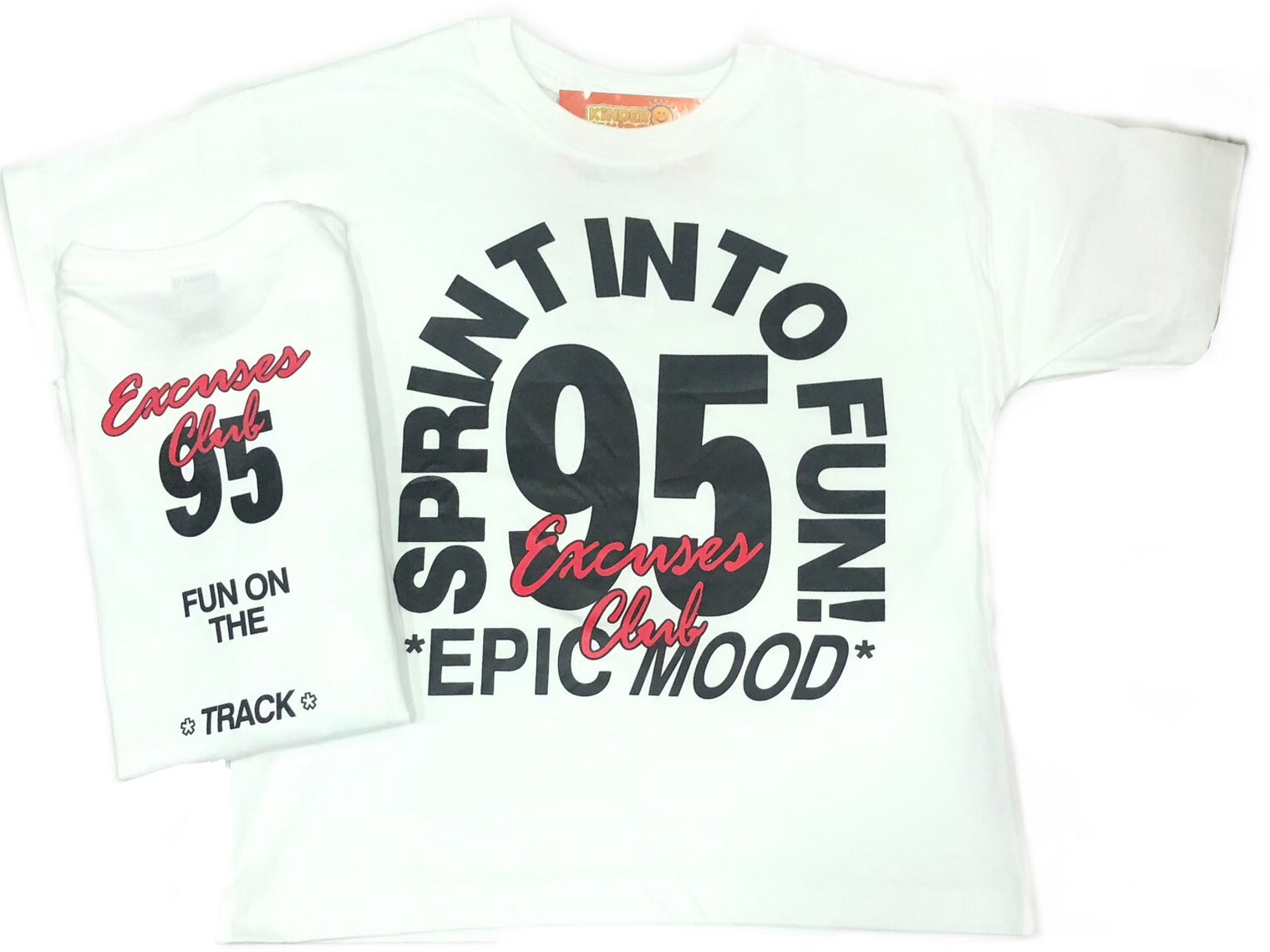 Remera over EXCUSES CLUB 95 doble estampa de algodón