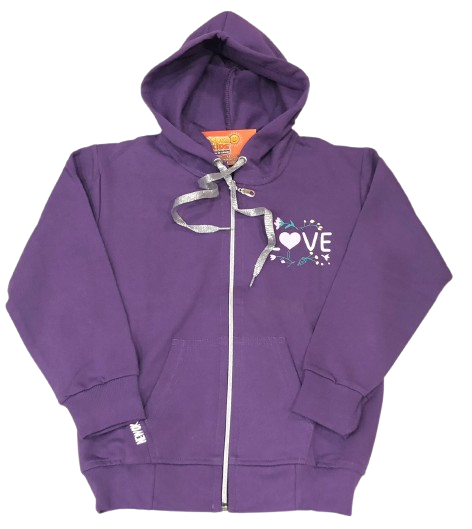 Campera LOVE doble estampa rústica