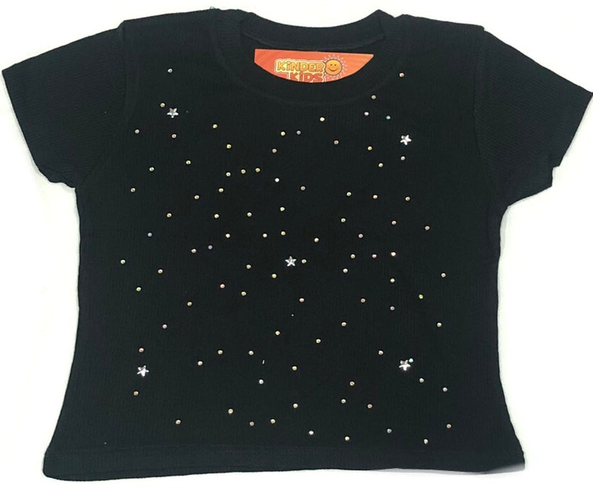 Remera pupera con brillo de morley