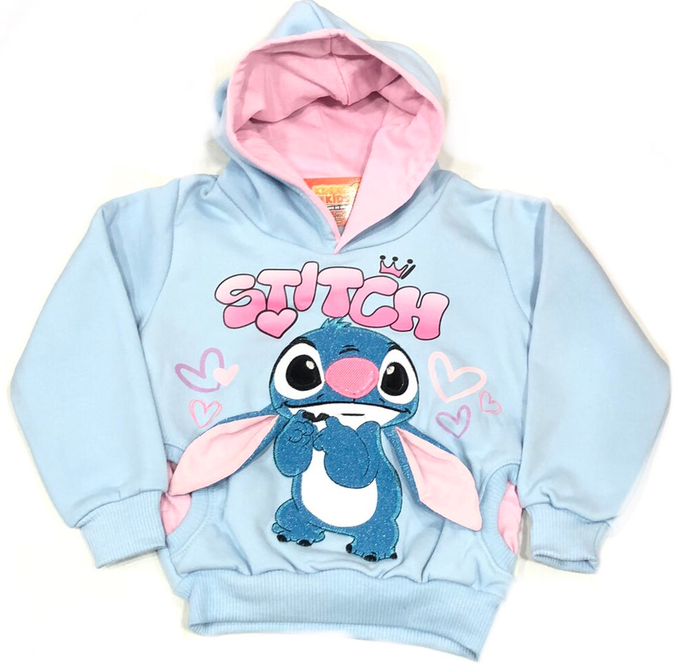 BUZO STITCH DOBLE ESTAMPA CON OREJA DOBLE FRIZA