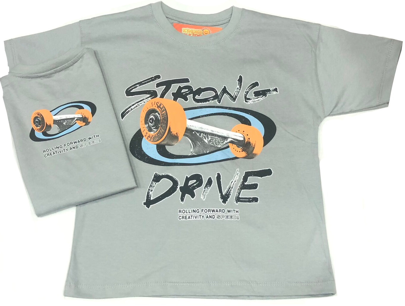 Remera over SKATE STRONG doble estampa de algodón