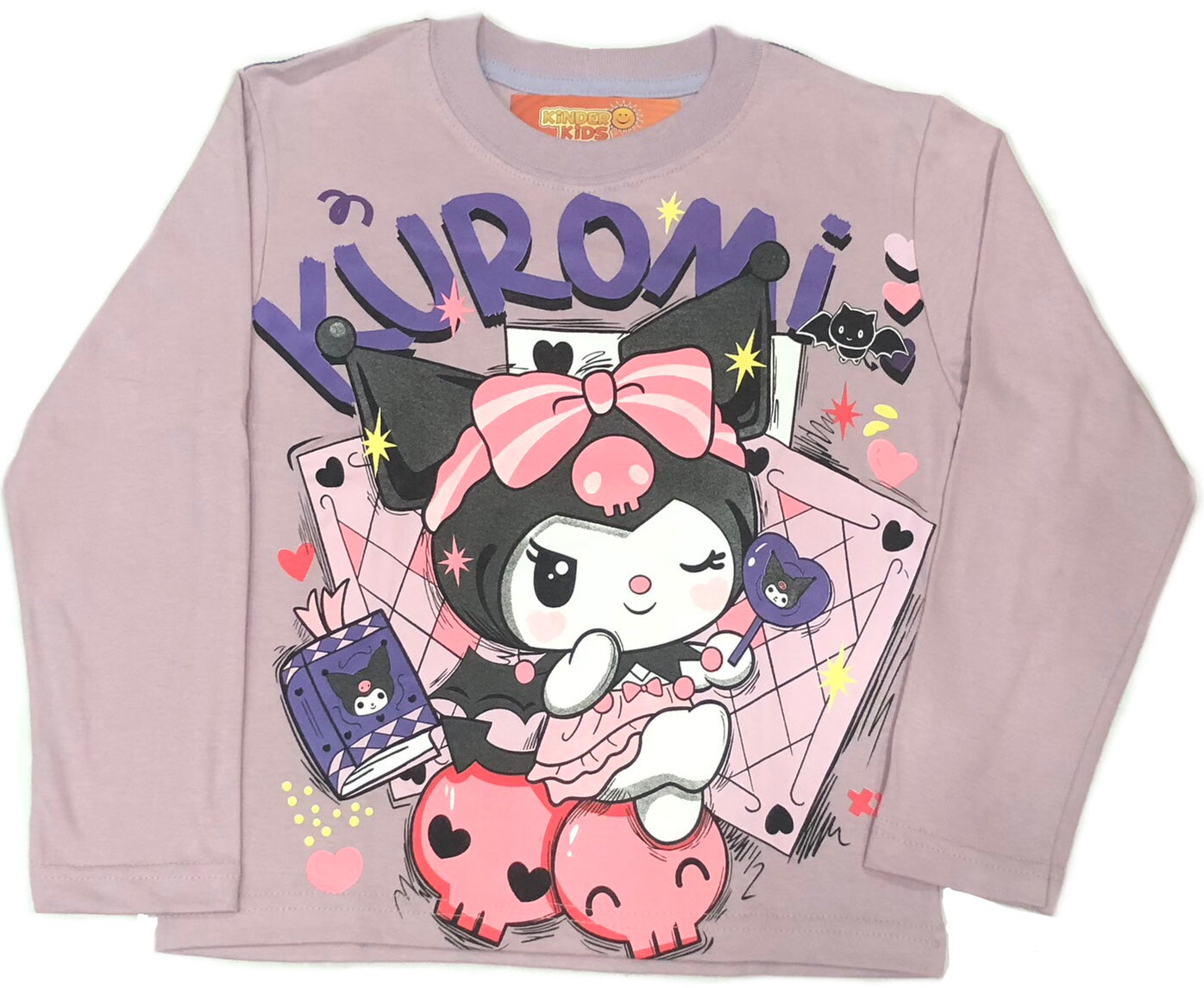 Remera KUROMI brilla en la oscuridad de algodón