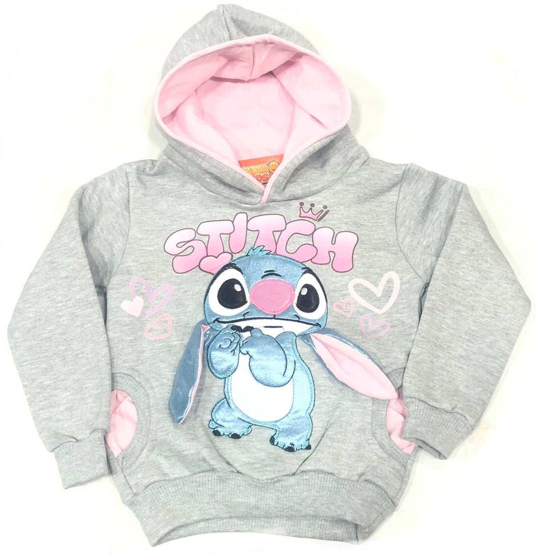 BUZO STITCH DOBLE ESTAMPA CON OREJA DOBLE FRIZA
