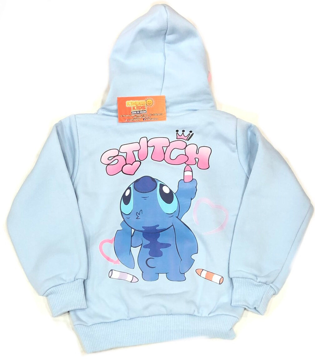 BUZO STITCH DOBLE ESTAMPA CON OREJA DOBLE FRIZA