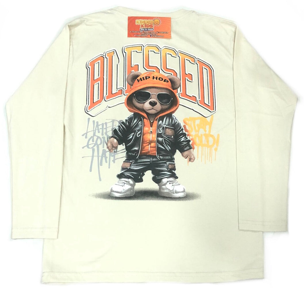 Remera BLESSED doble estampa de algodón
