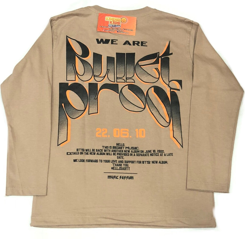 REMERA BULLET PROOP doble estampa de algodón