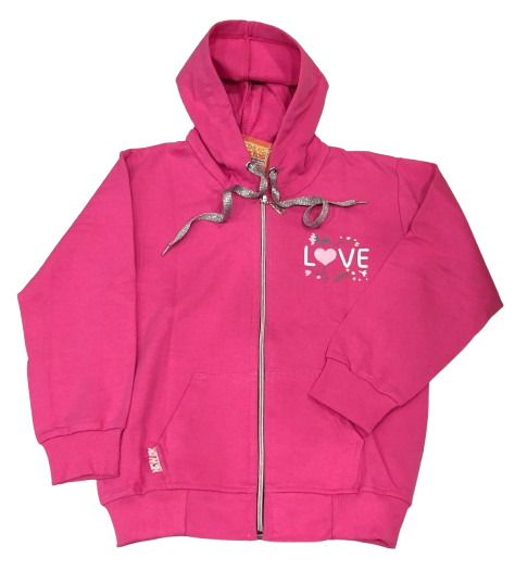 Campera LOVE doble estampa rústica