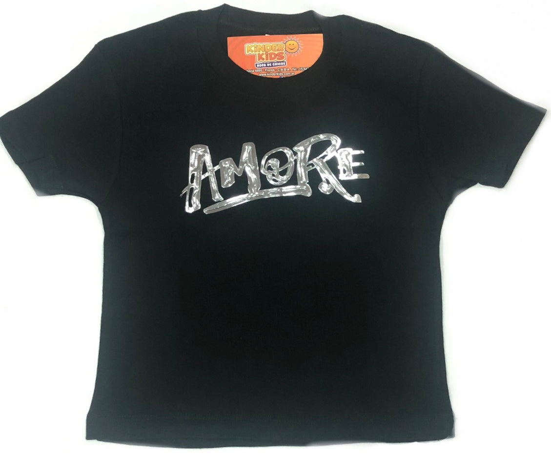 Remera pupera AMORE de algodón