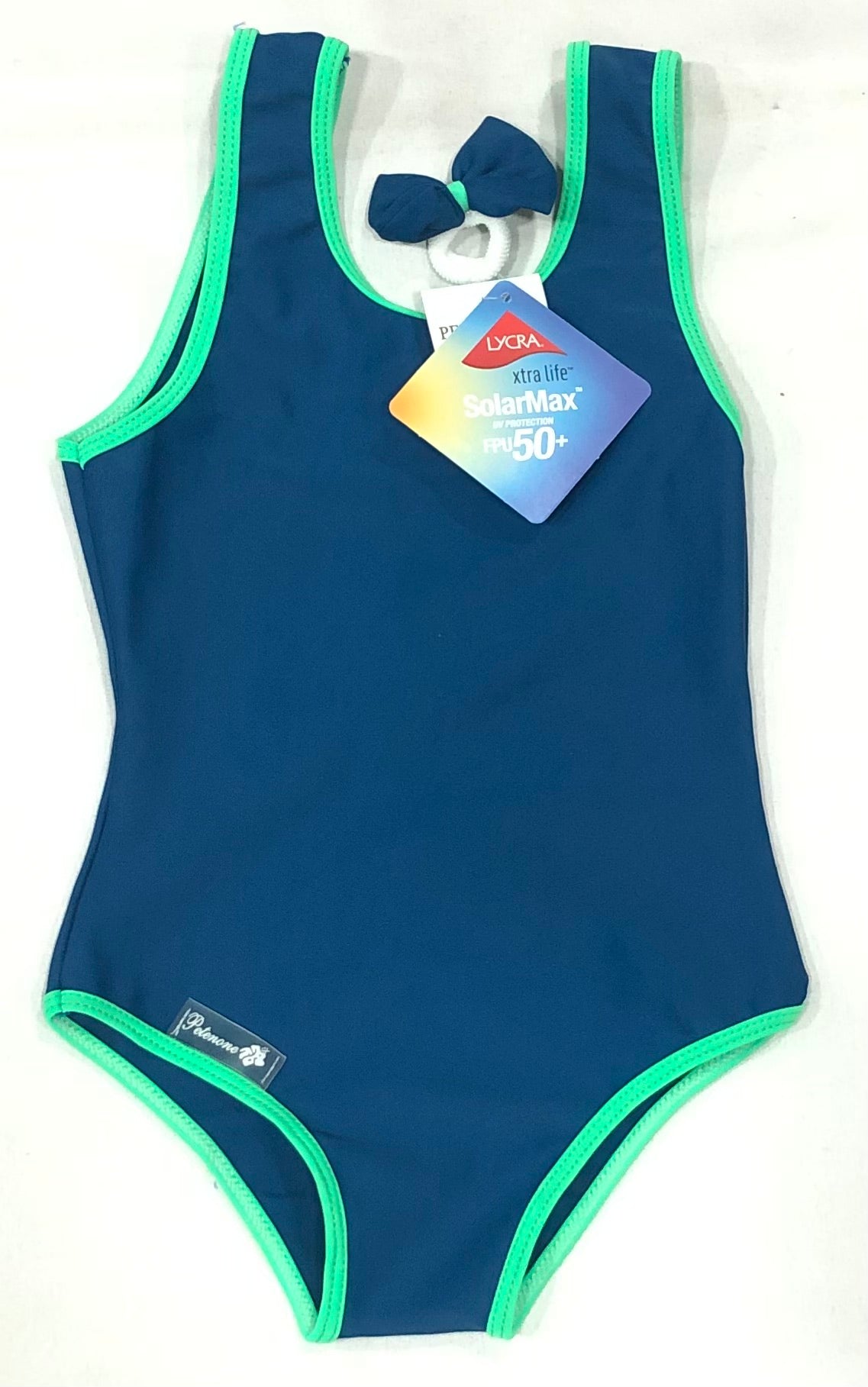 Malla entera lycra lisas con colita de pelo