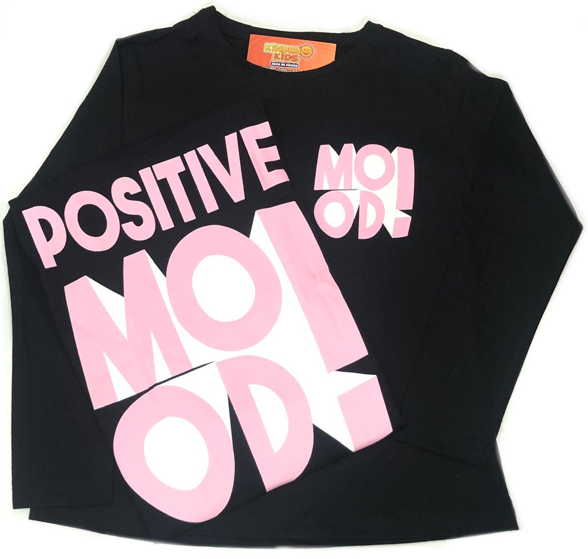 Remera POSITIVE MOOD! doble estampa de algodón