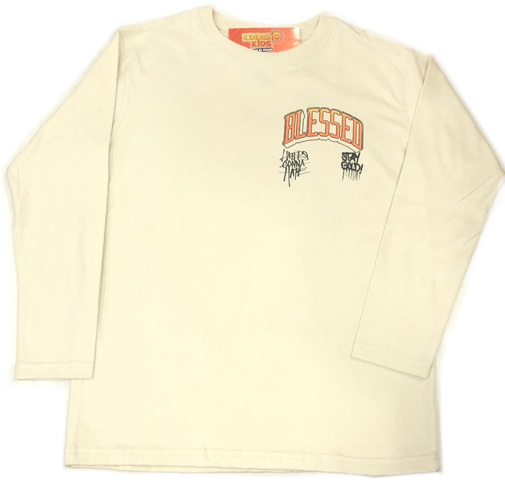 Remera BLESSED doble estampa de algodón