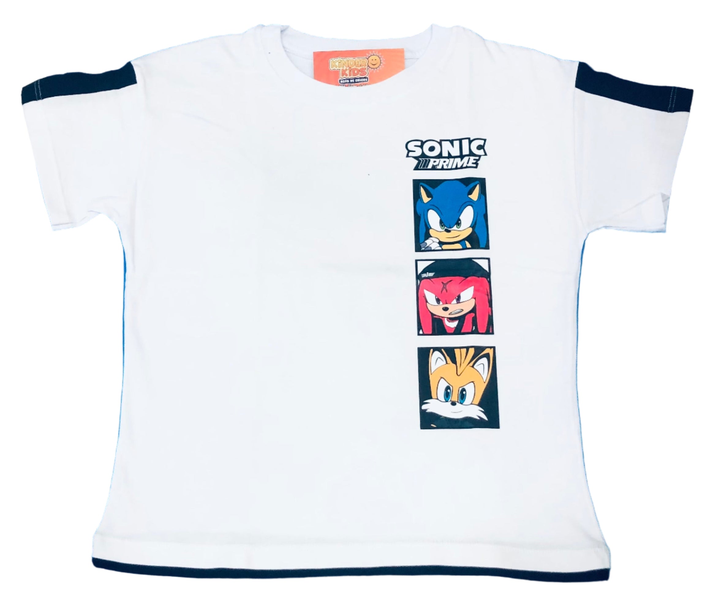 Remera SONIC PRIME FOXY doble estampa de algodón