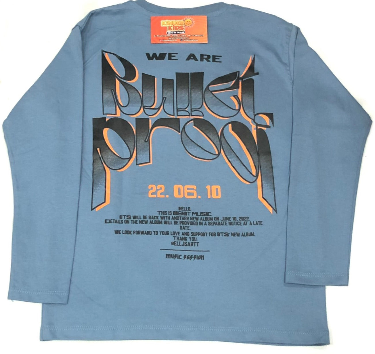 REMERA BULLET PROOP doble estampa de algodón