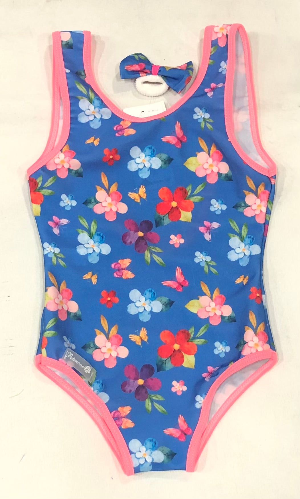 Malla entera estampada flores lycra