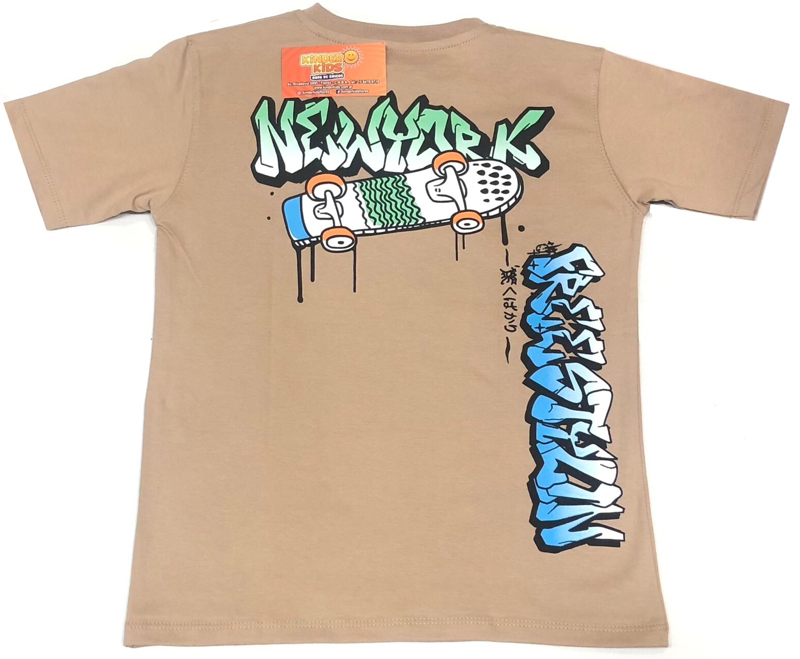 Remera FREESTYLIN doble estampa de algodón