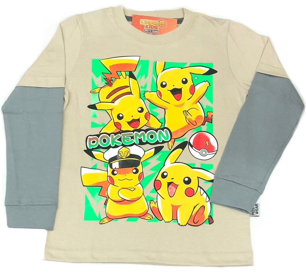Remera POKEMON brilla en la oscuridad de algodón