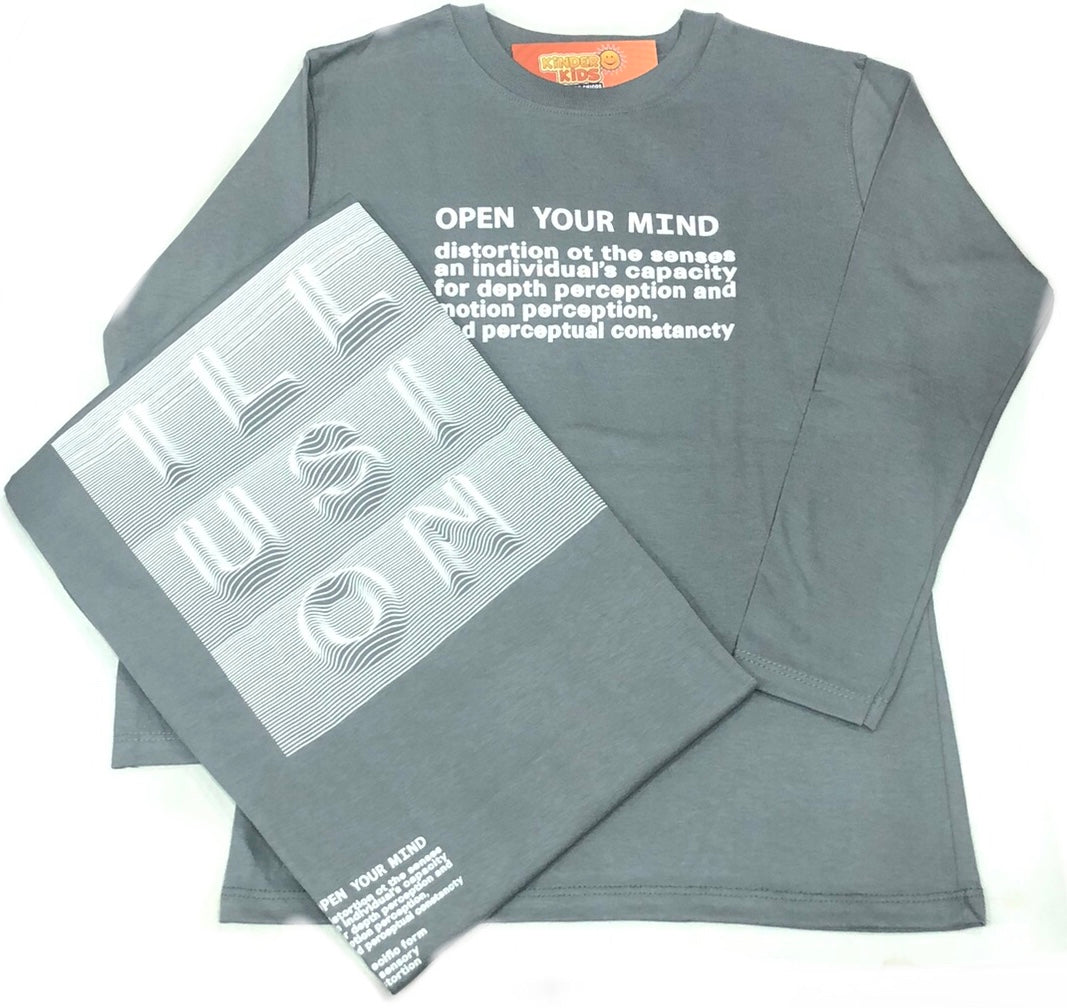 Remera OPEN YOUR MIND doble estampa