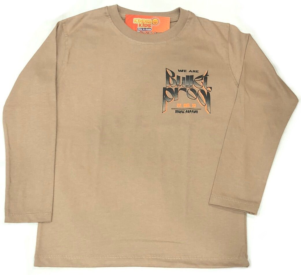 REMERA BULLET PROOP doble estampa de algodón