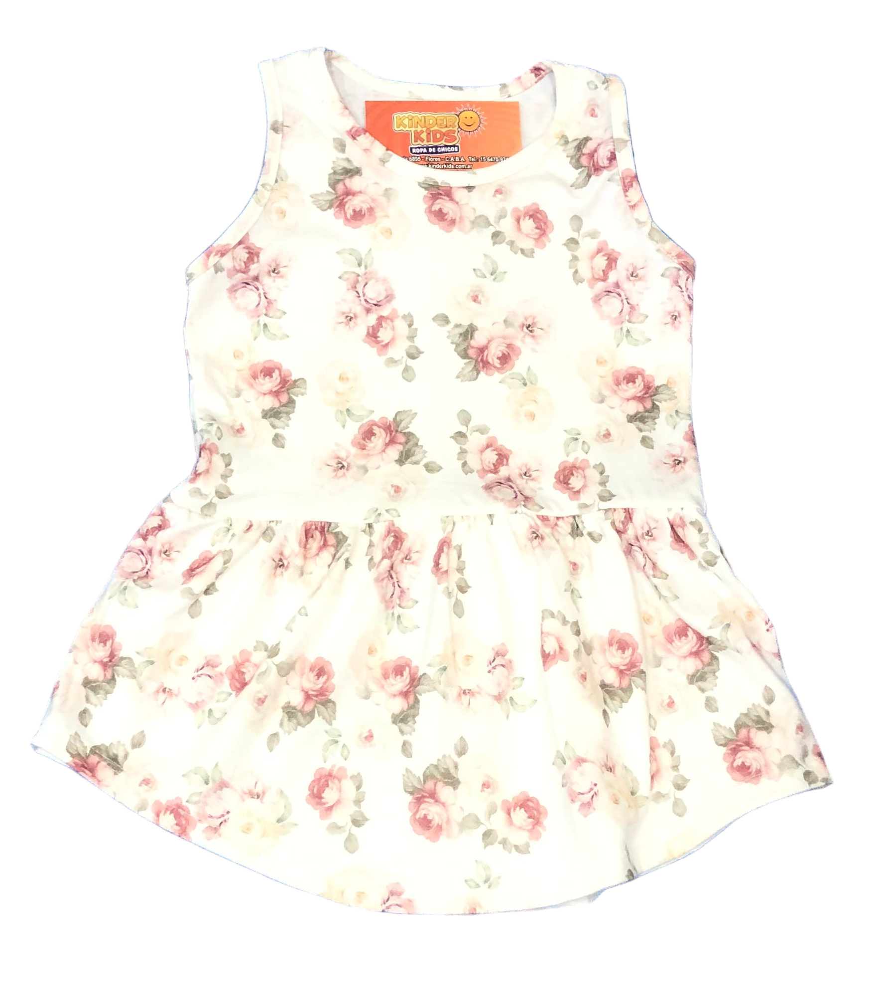 VESTIDO ESTAMPADO FLOR de algodón