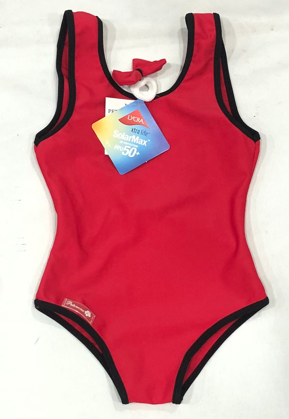Malla entera lycra lisas con colita de pelo