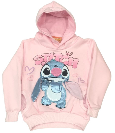 BUZO STITCH DOBLE ESTAMPA CON OREJA DOBLE FRIZA