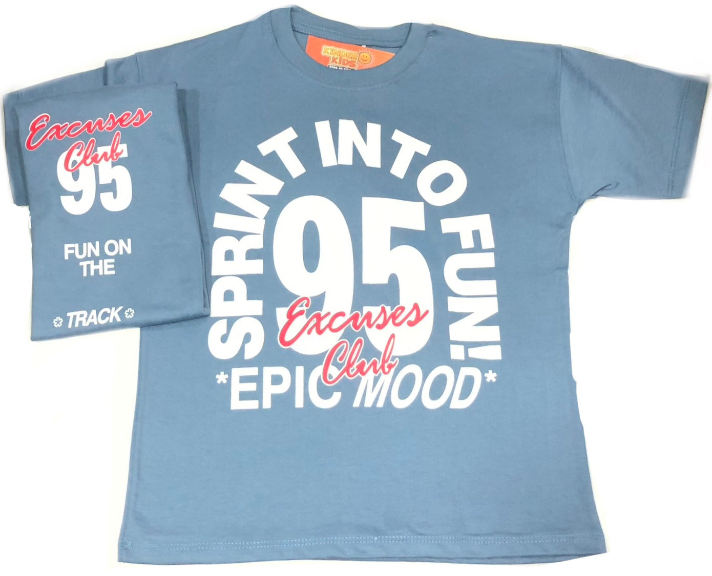 Remera over EXCUSES CLUB 95 doble estampa de algodón