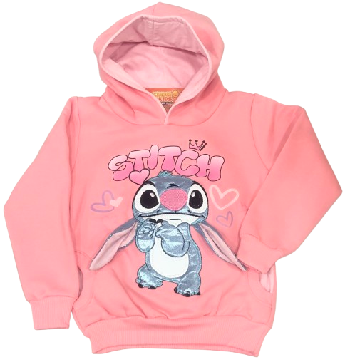 BUZO STITCH DOBLE ESTAMPA CON OREJA DOBLE FRIZA