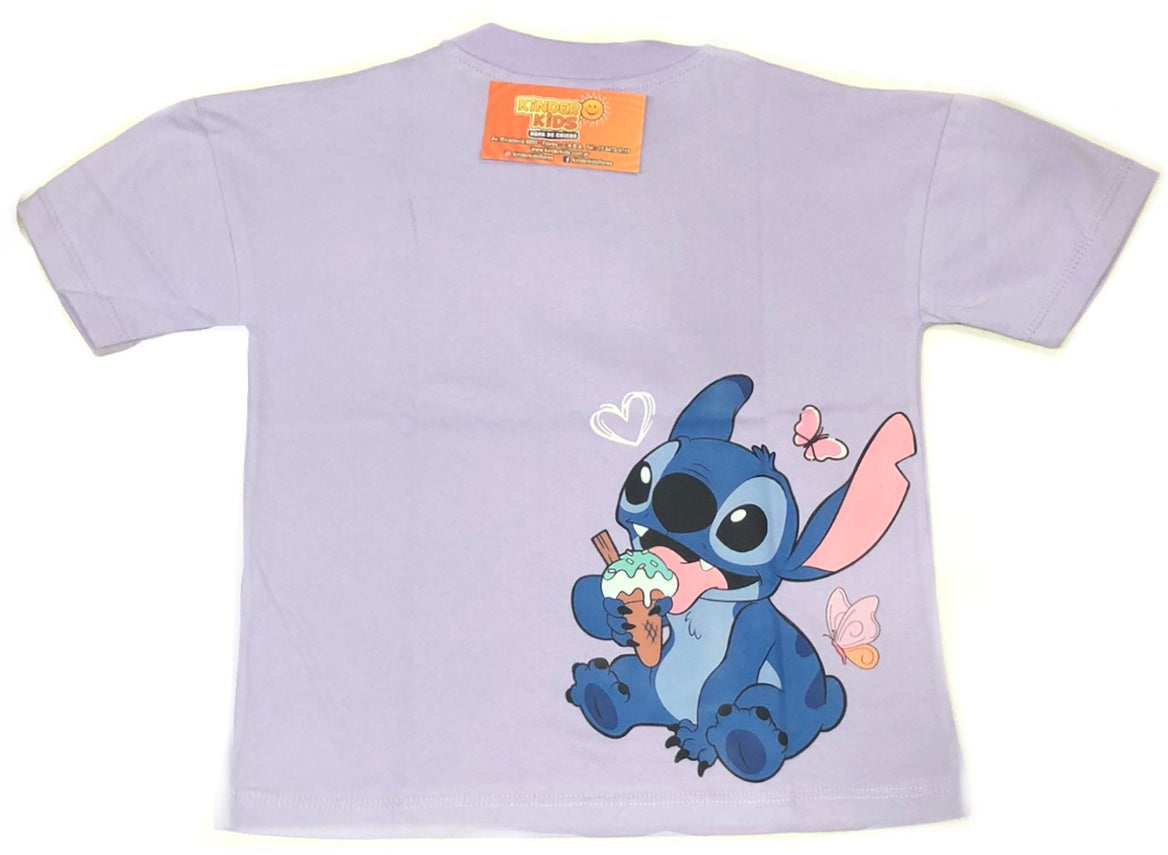 Remera OVER STITCH doble estampa de algodón