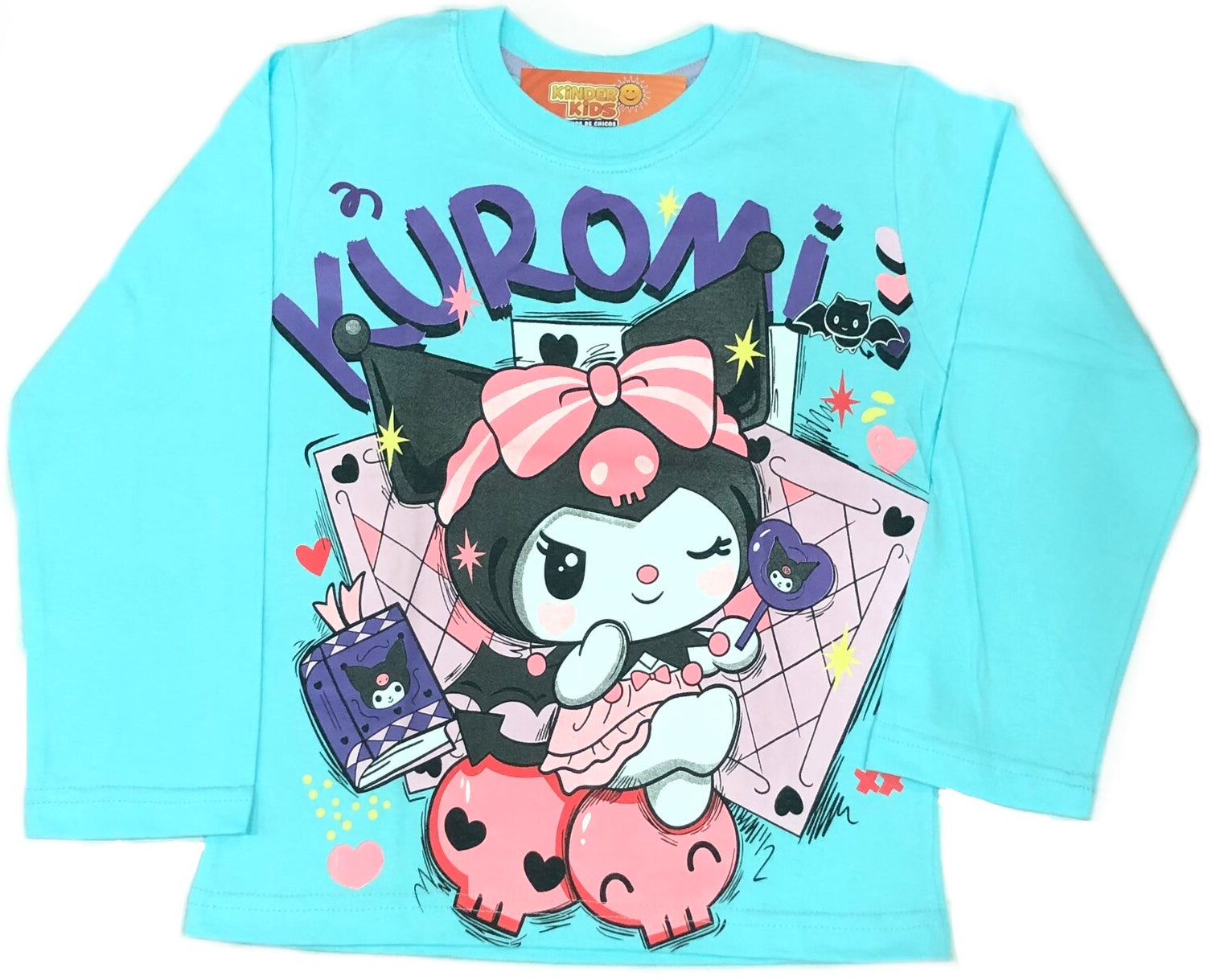 Remera KUROMI brilla en la oscuridad de algodón