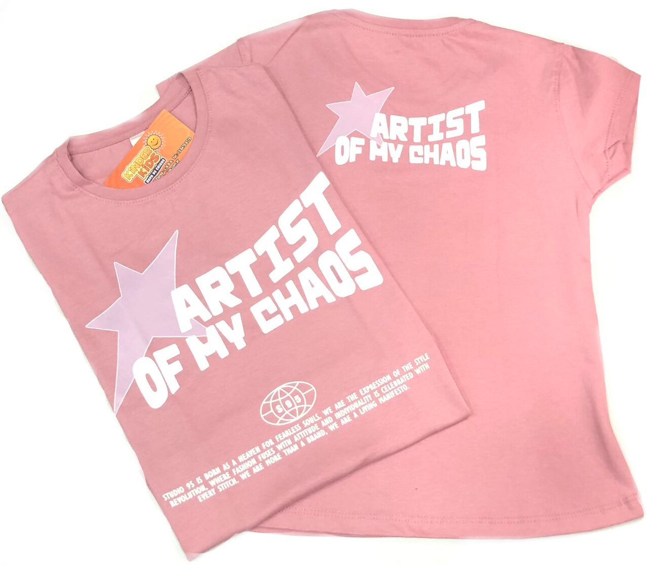 Remera ARTIST OF MY CHAOS doble estampa de algodón