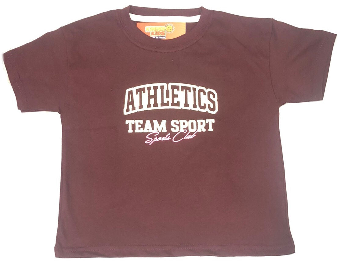Remera over ATHLETICS DOBLE ESTAMPA de algodón