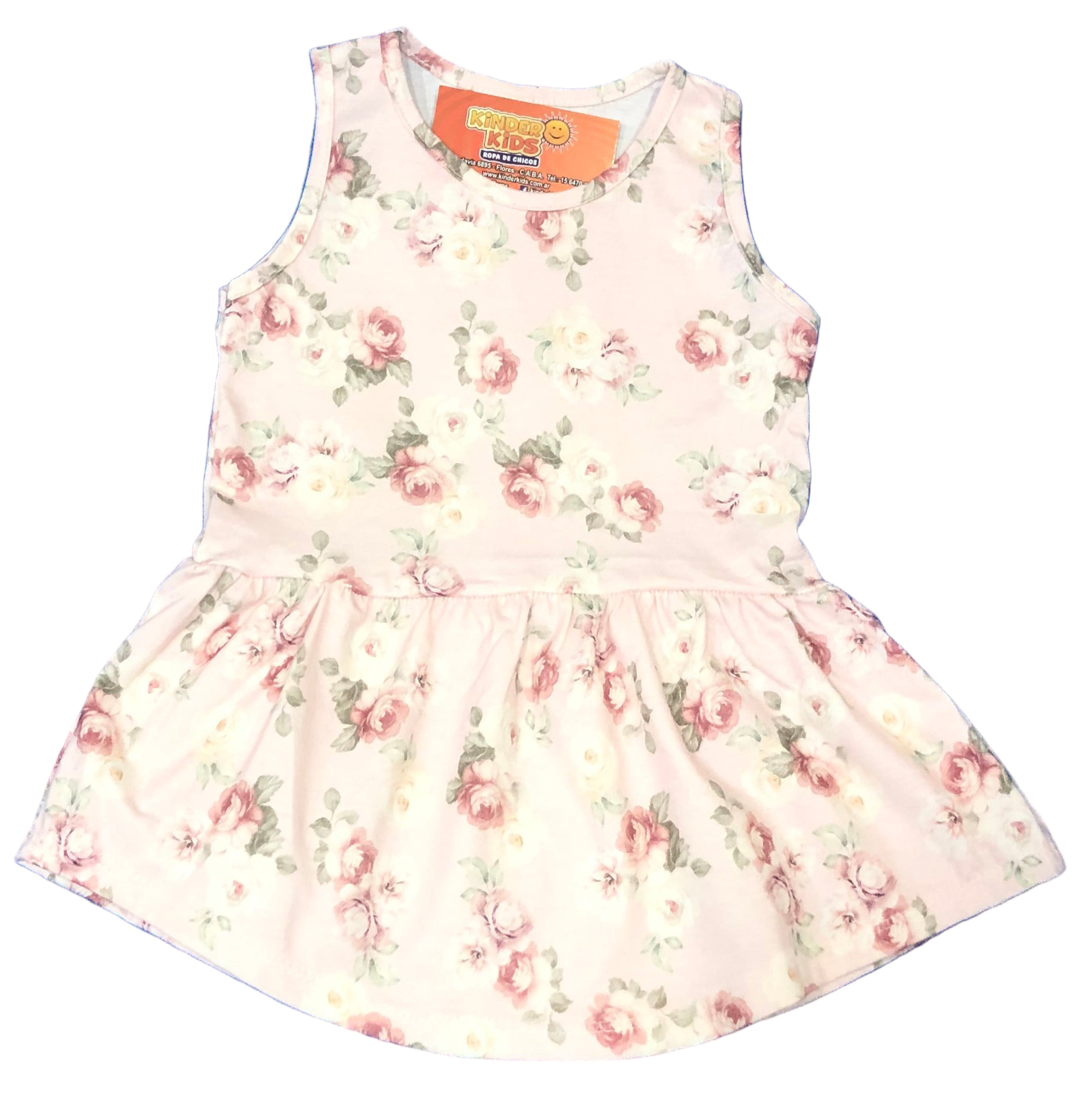 VESTIDO ESTAMPADO FLOR de algodón