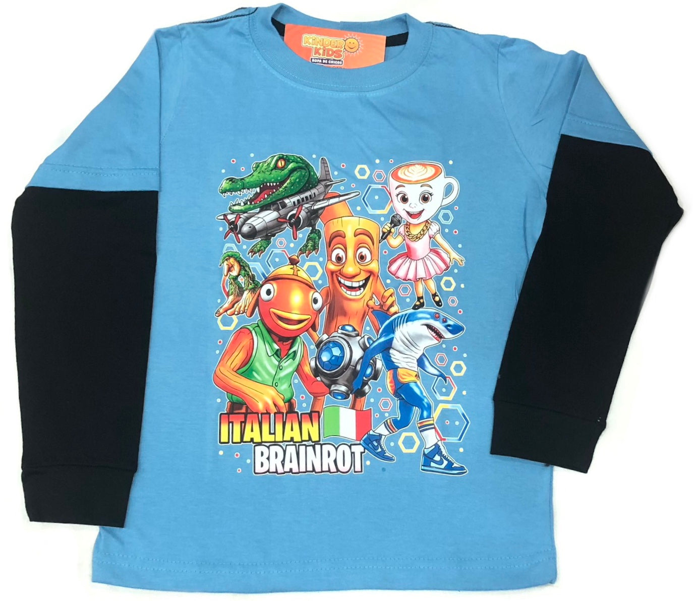 Remera ITALIAN BRAINROT brillo en la oscuridad de algodón