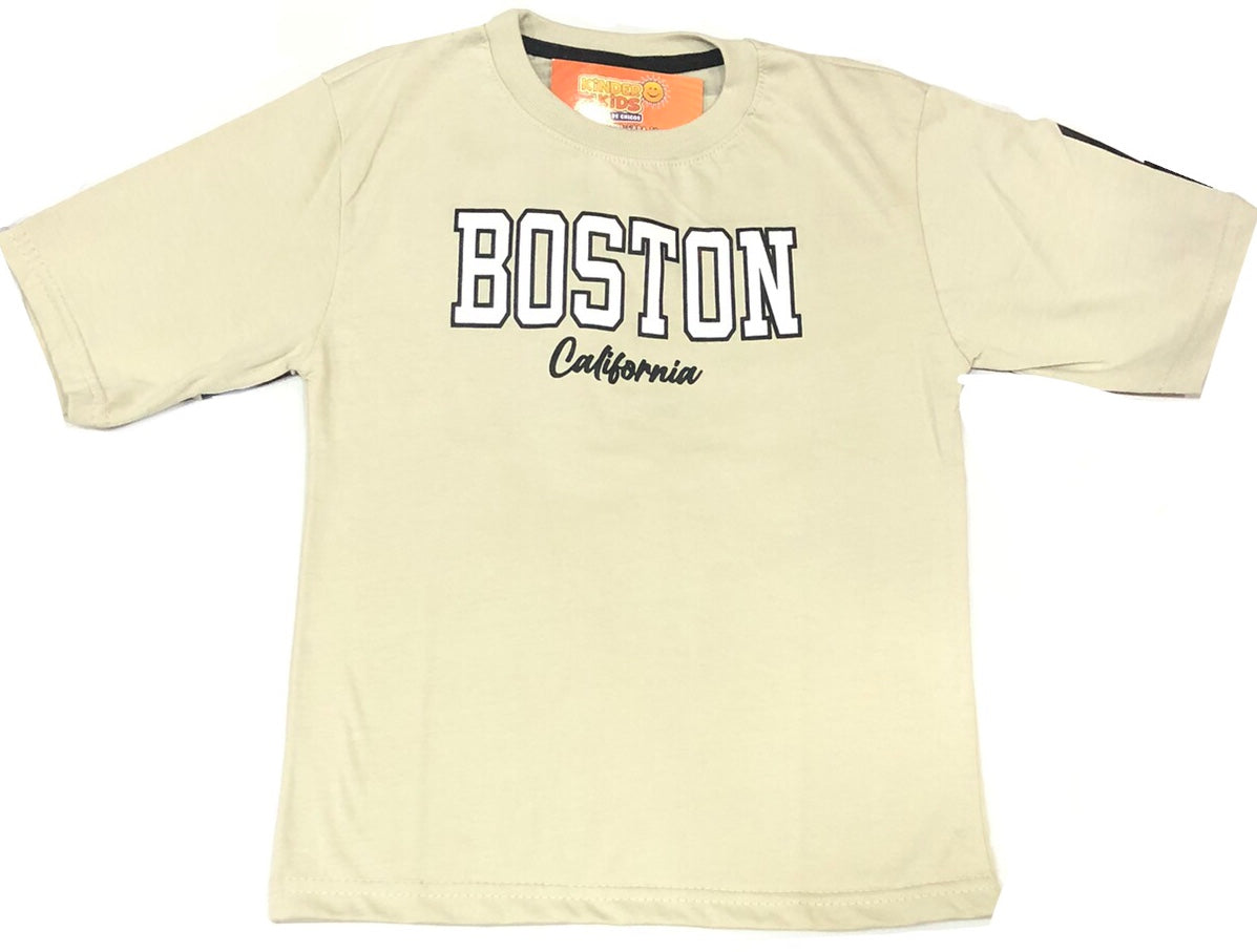 Remera BOSTON DOBLE ESTAMPA de algodón
