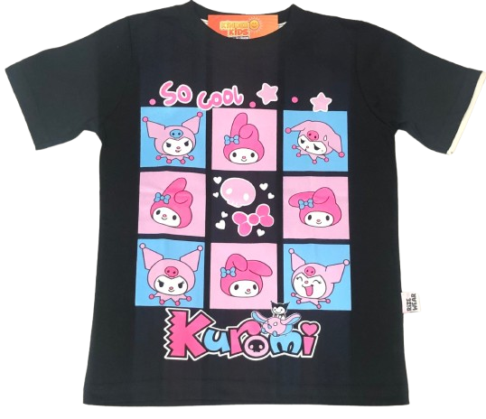 Remera KUROMI / MY MELODY COOL brilla en la oscuridad de algodón