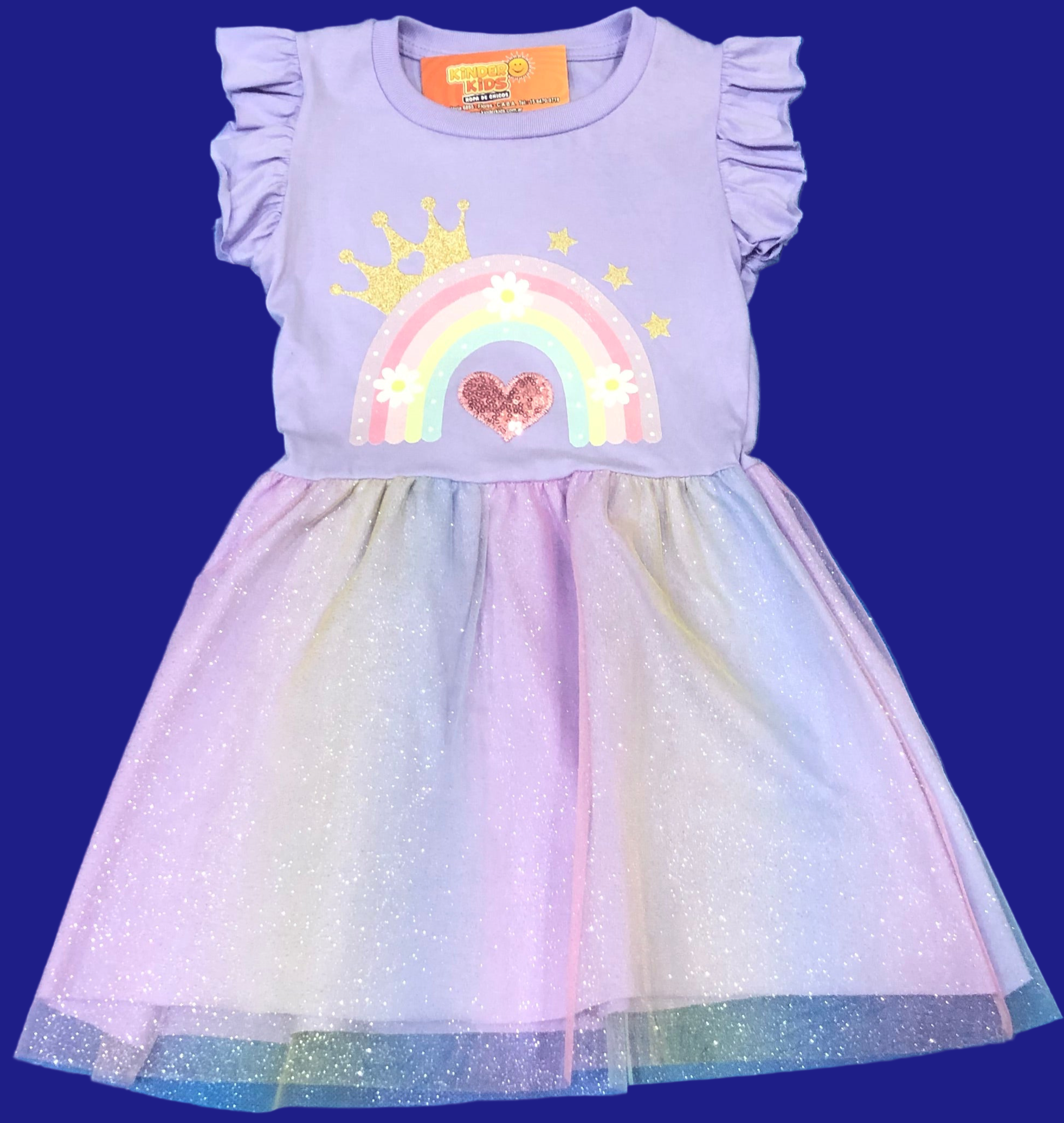 VESTIDO TUTU ARCOÍRIS BRILLOS