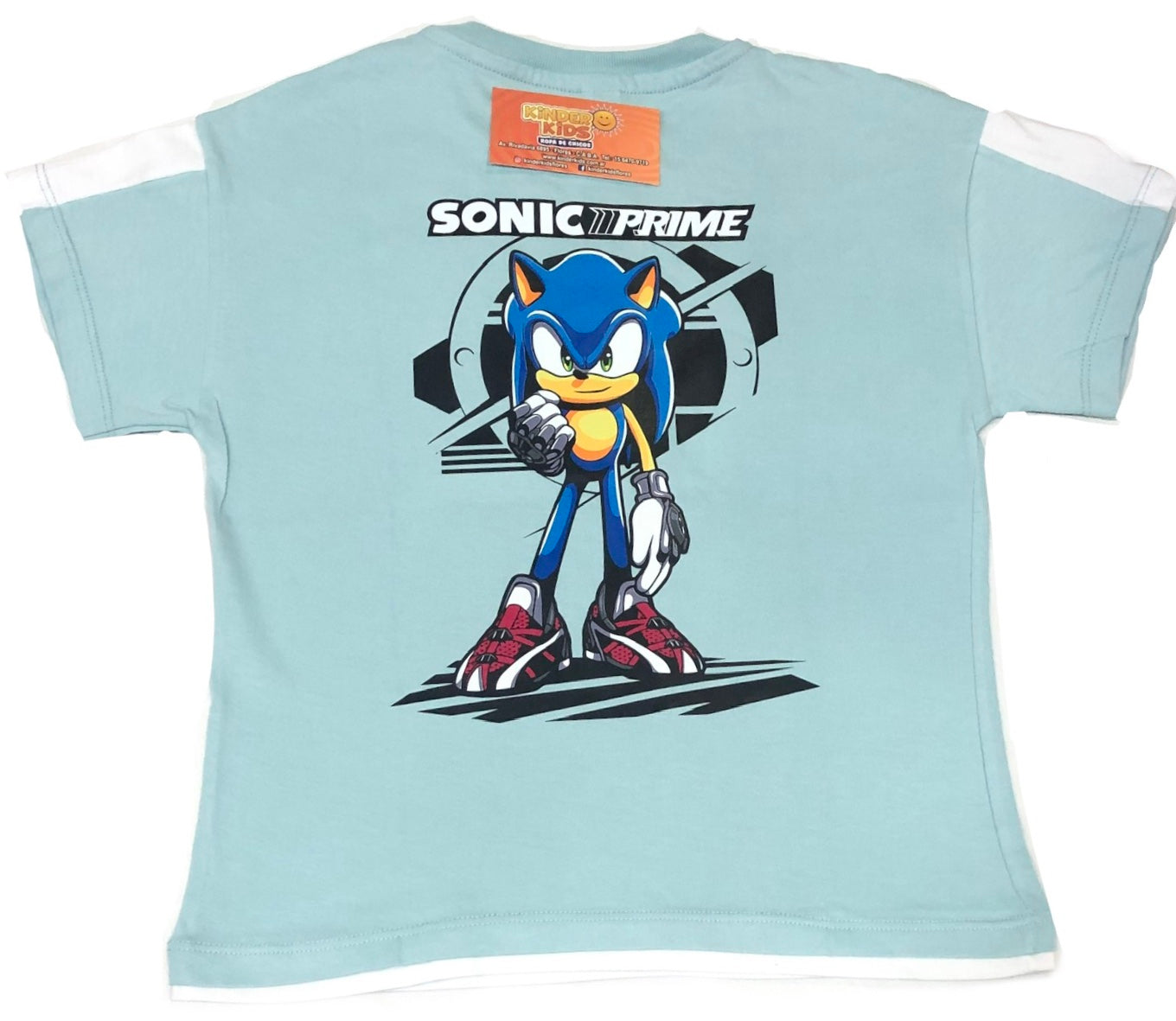 Remera SONIC PRIME FOXY doble estampa de algodón