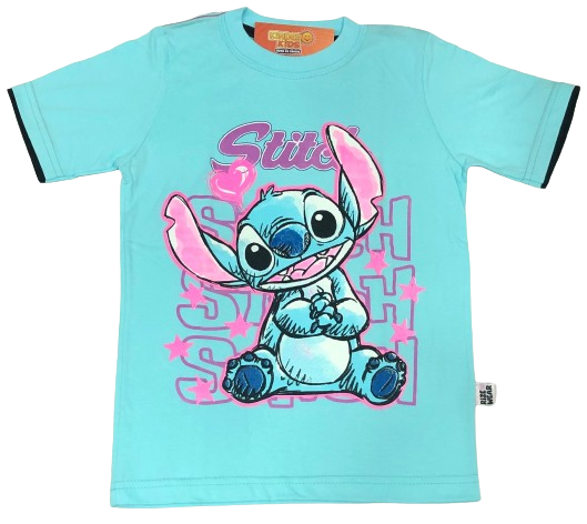 Remera STITCH brilla en la oscuridad de algodón