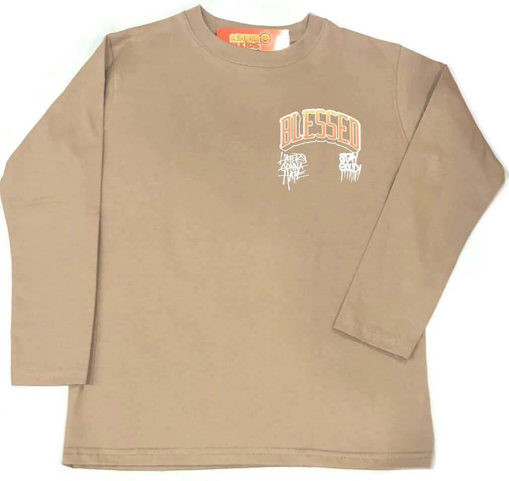 Remera BLESSED doble estampa de algodón