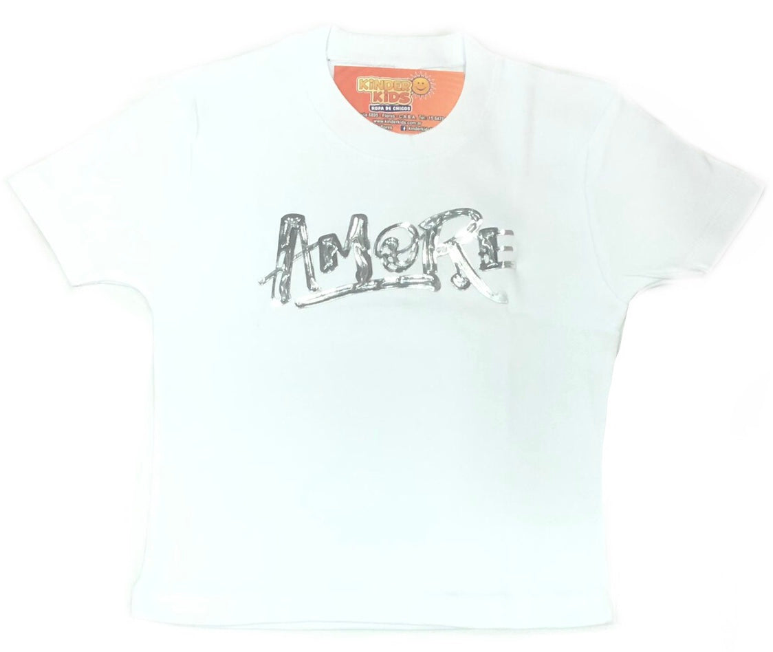 Remera pupera AMORE de algodón