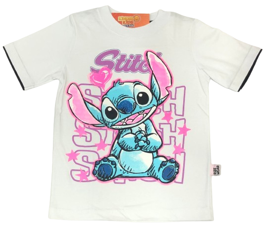 Remera STITCH brilla en la oscuridad de algodón