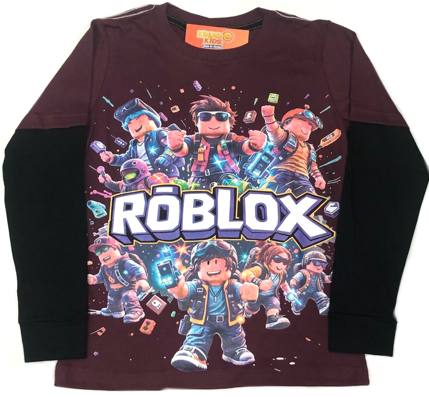 Remera ROBLOX TODOS brilla en la oscuridad de algodón