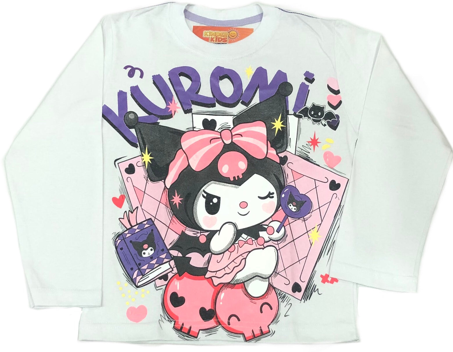 Remera KUROMI brilla en la oscuridad de algodón