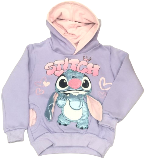 BUZO STITCH DOBLE ESTAMPA CON OREJA DOBLE FRIZA